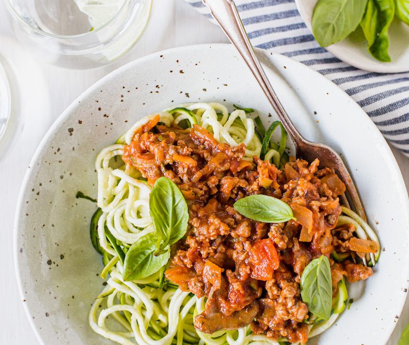 Spaghetti Bolognese + Zoodles