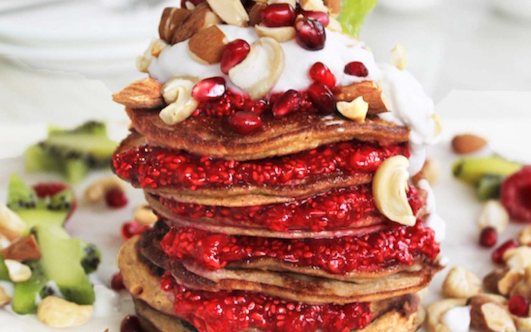 Sugar Free Pancakes + Berry Jam
