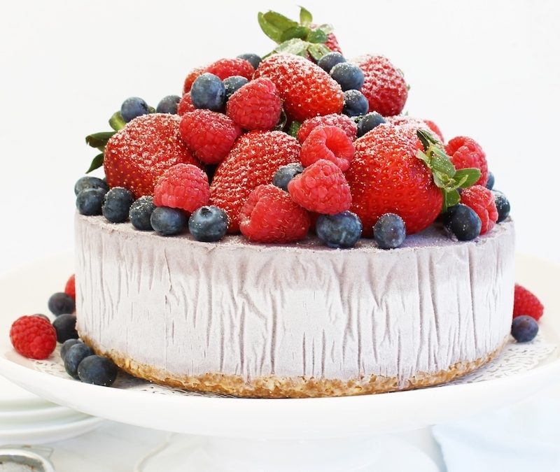 Cherry Berry Ice-Cream Cake (GF DF SF)