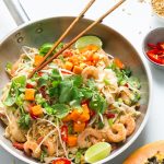 Better For You Pad Thai with Red Papaya